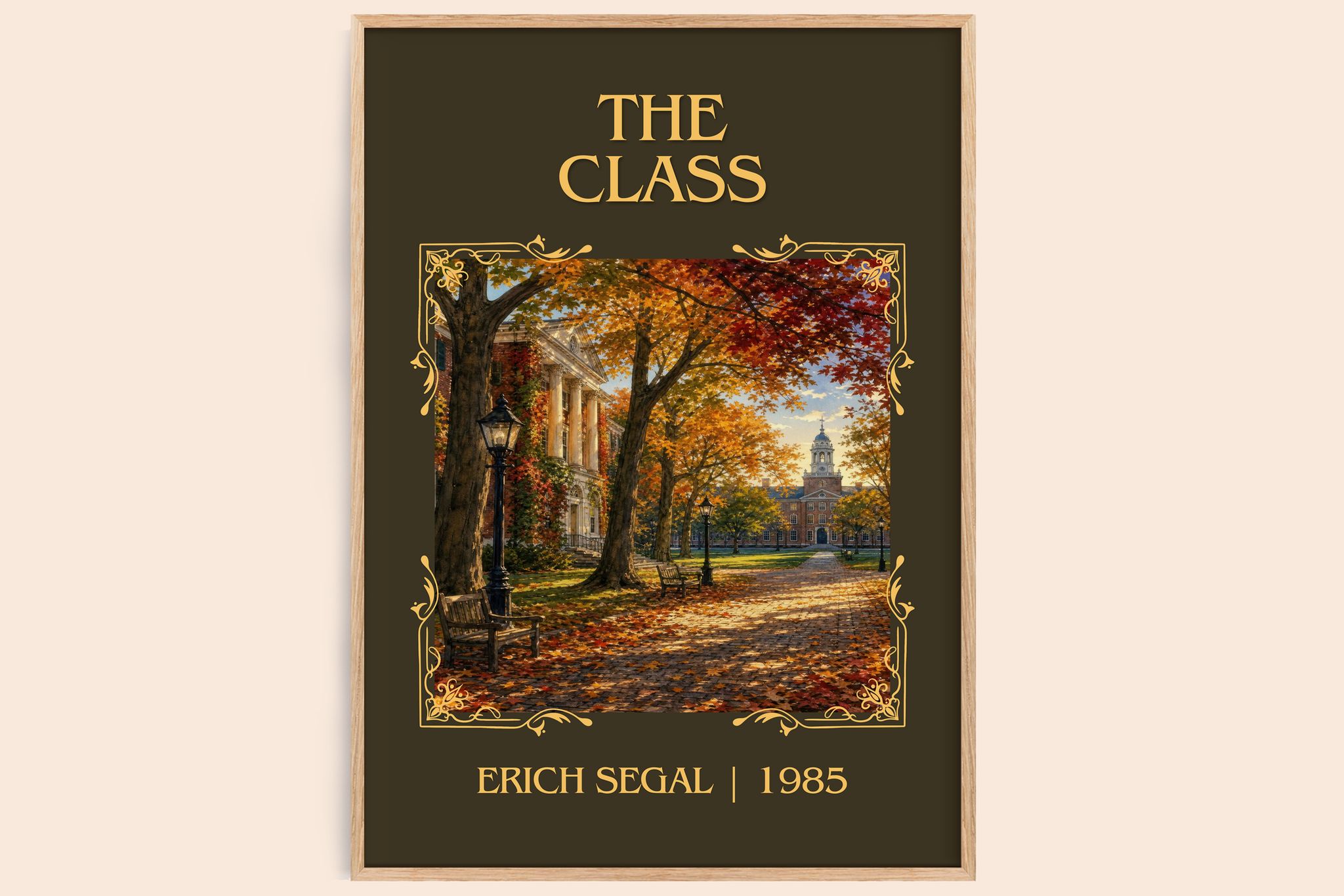 The class Classic Book Art Print by Erich Segal