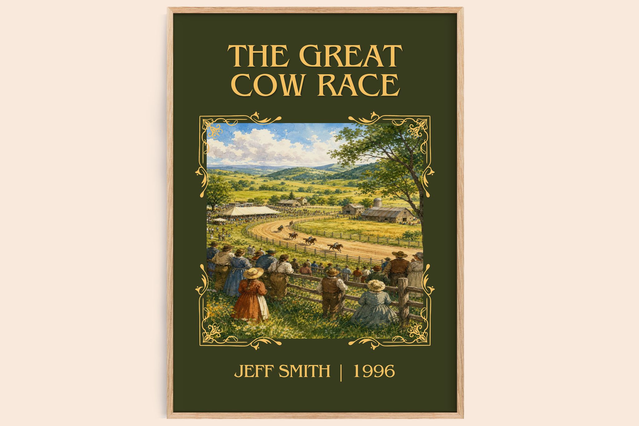 The Great Cow Race Classic Book Art Print by Jeff Smith
