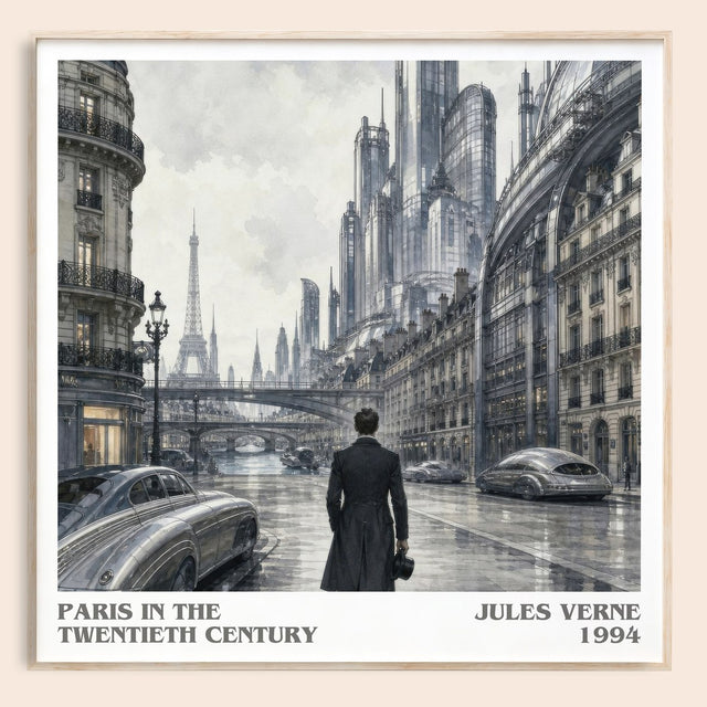 Paris In The Twentieth Century Literary Art Print by Jules Verne