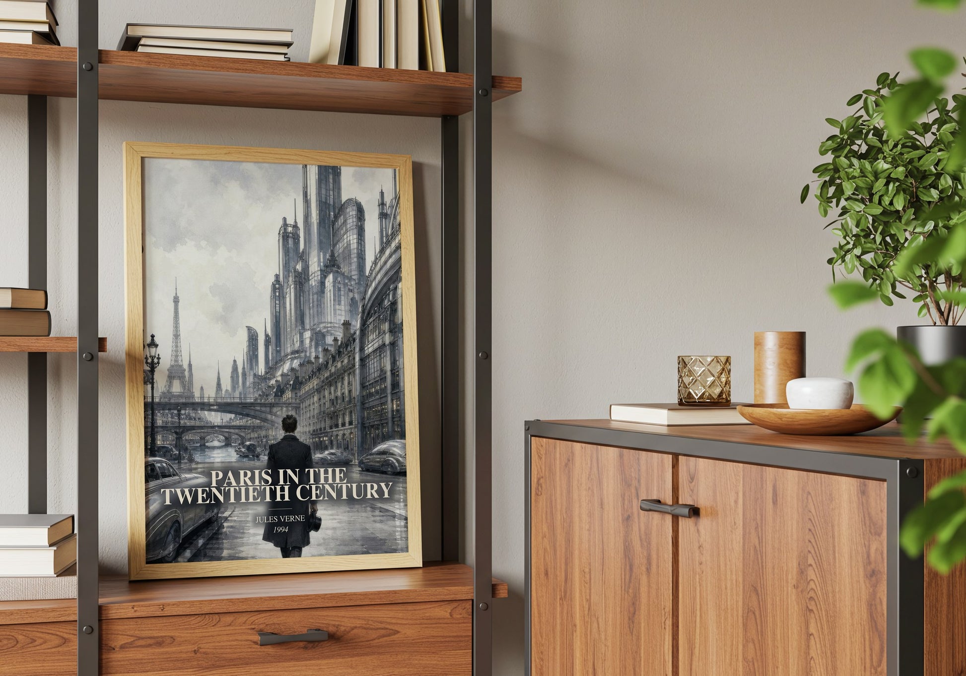 Paris In The Twentieth Century book watercolour illustration paper finish options – matte satin gloss