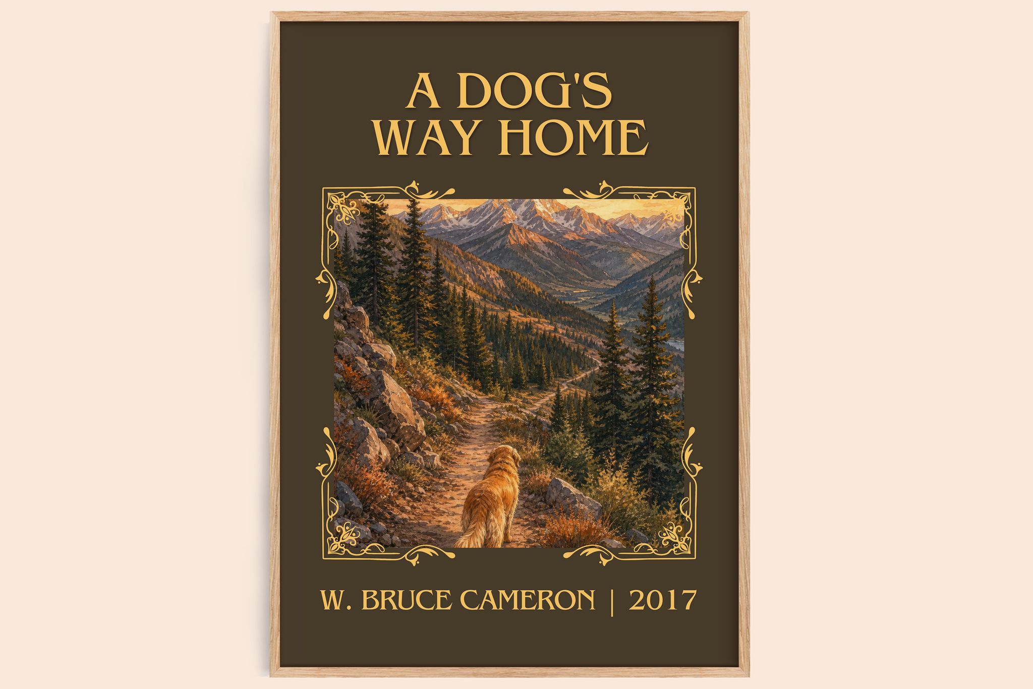 A Dog's Way Home Classic Book Art Print by W. Bruce Cameron
