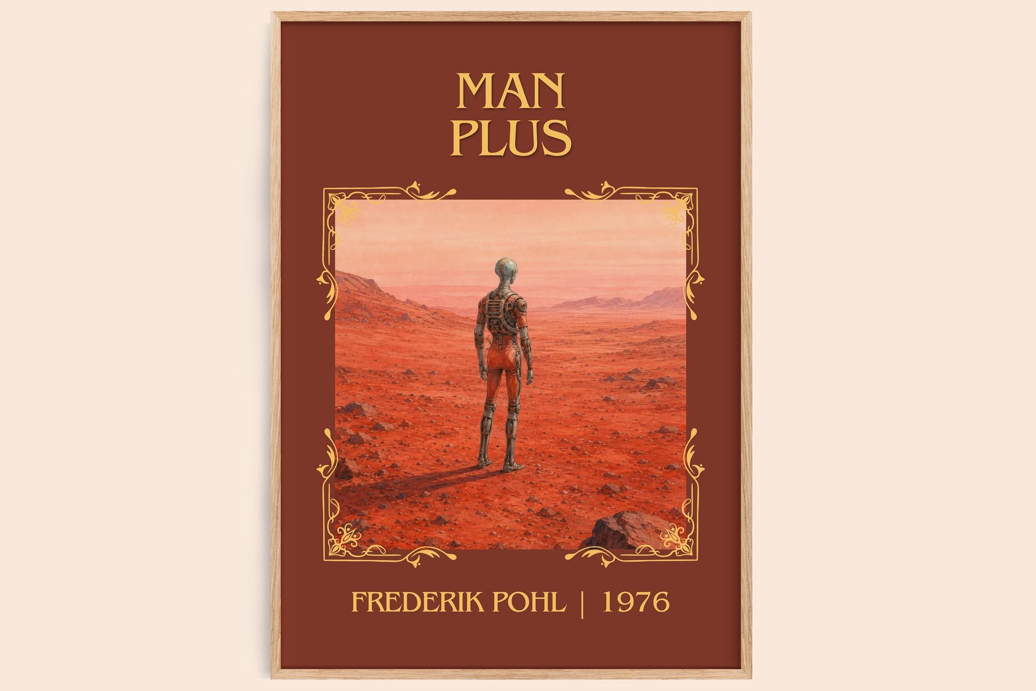 Man Plus Classic Book Art Print by Frederik Pohl