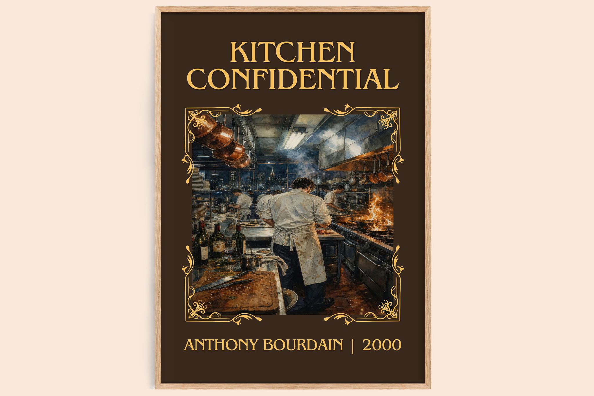 Kitchen Confidential Classic Book Art Print by Anthony Bourdain