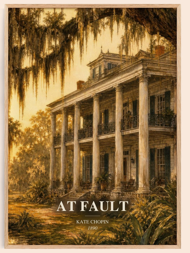 At Fault Book Watercolour Illustration by Kate Chopin