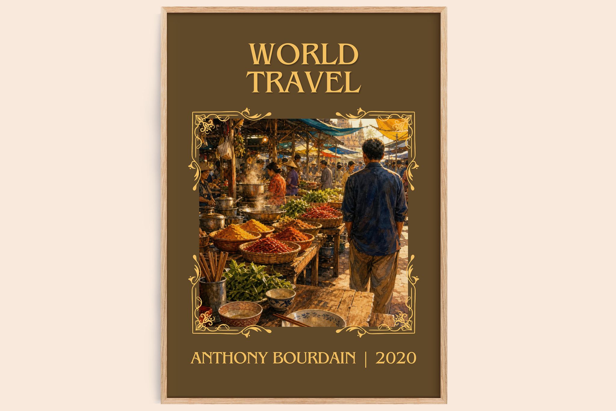 World Travel Classic Book Art Print by Anthony Bourdain