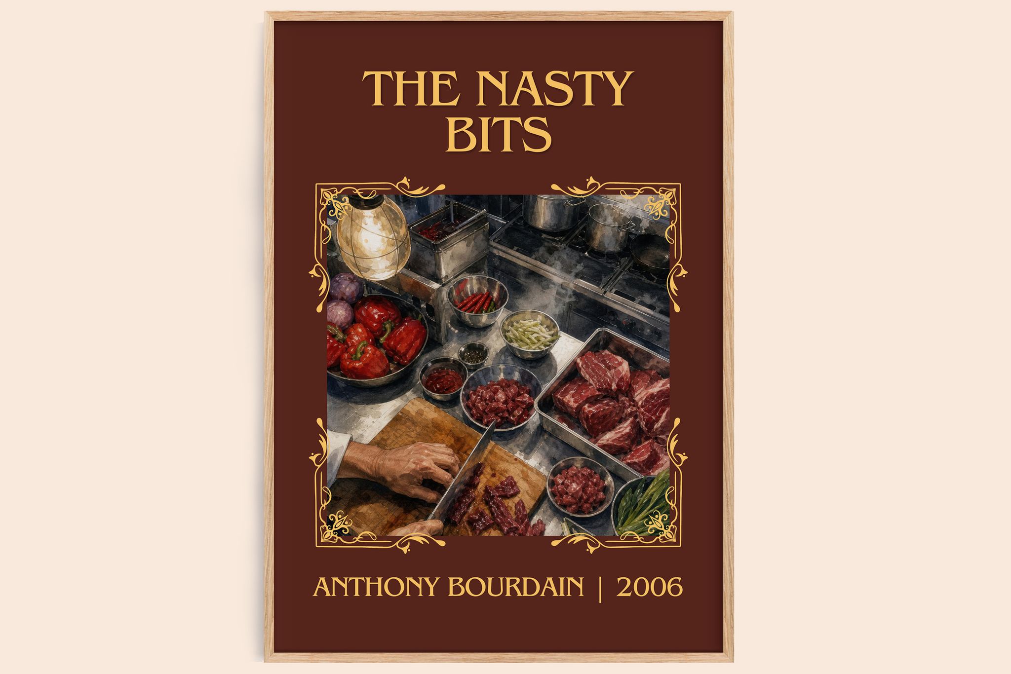 The Nasty Bits Classic Book Art Print by Anthony Bourdain