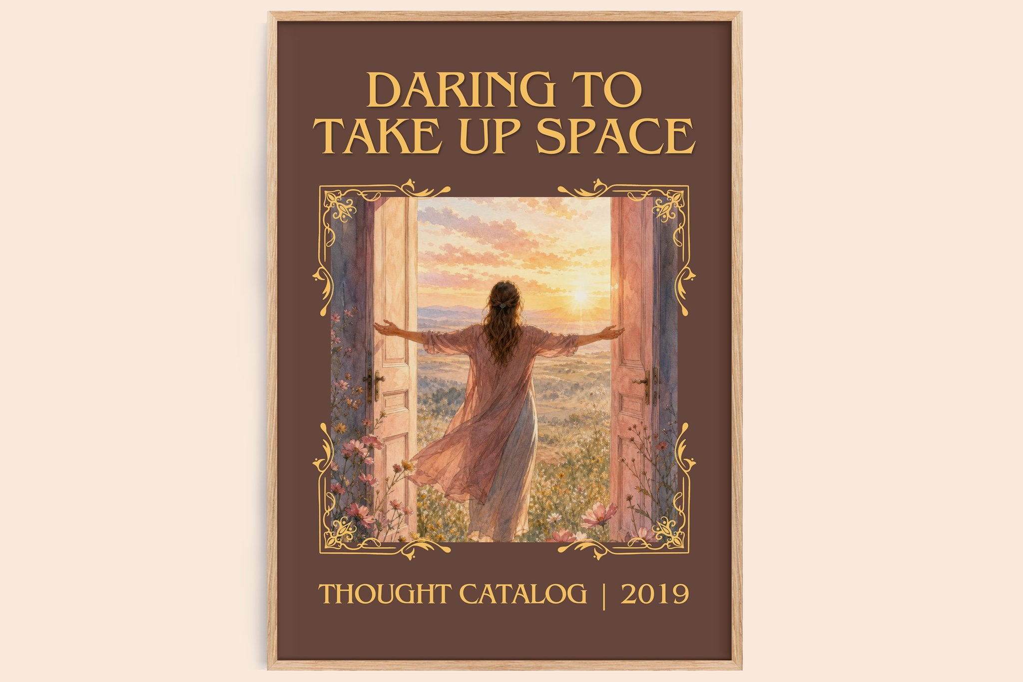 Daring To Take Up Space Classic Book Art Print by Thought Catalog