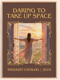 Daring To Take Up Space Classic Book Art Print by Thought Catalog – image 1