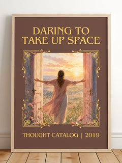 Daring To Take Up Space Classic Book Art Print by Thought Catalog – image 2