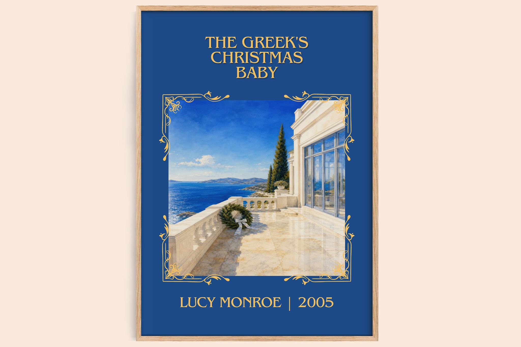 The Greek's Christmas Baby Classic Book Art Print by Lucy Monroe