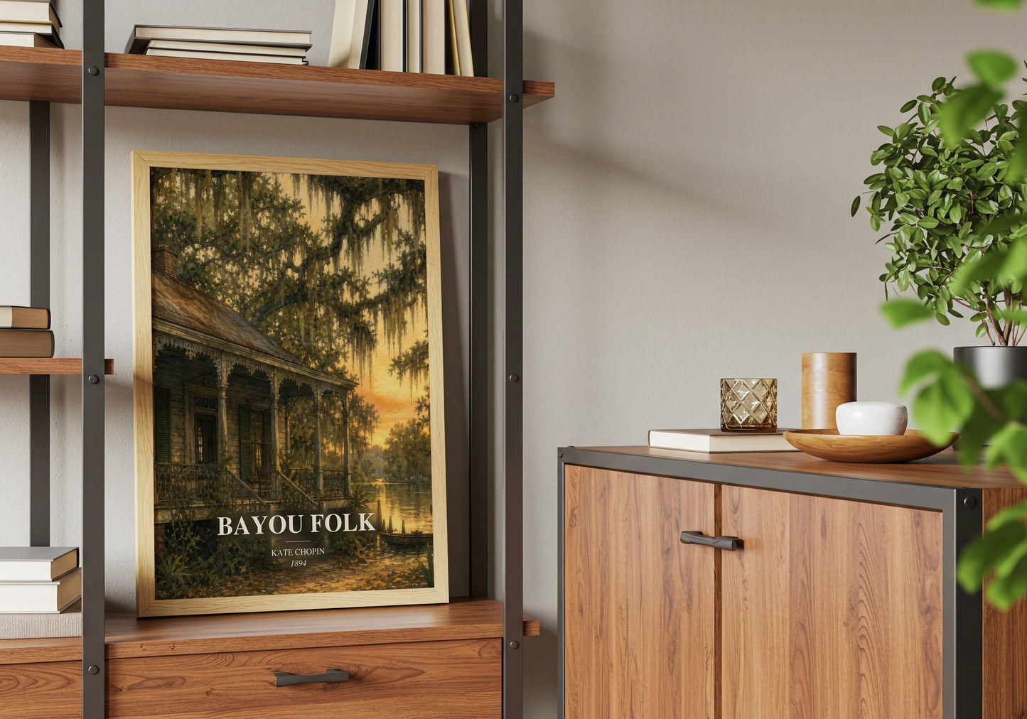 Bayou Folk book watercolour illustration paper finish options – matte satin gloss