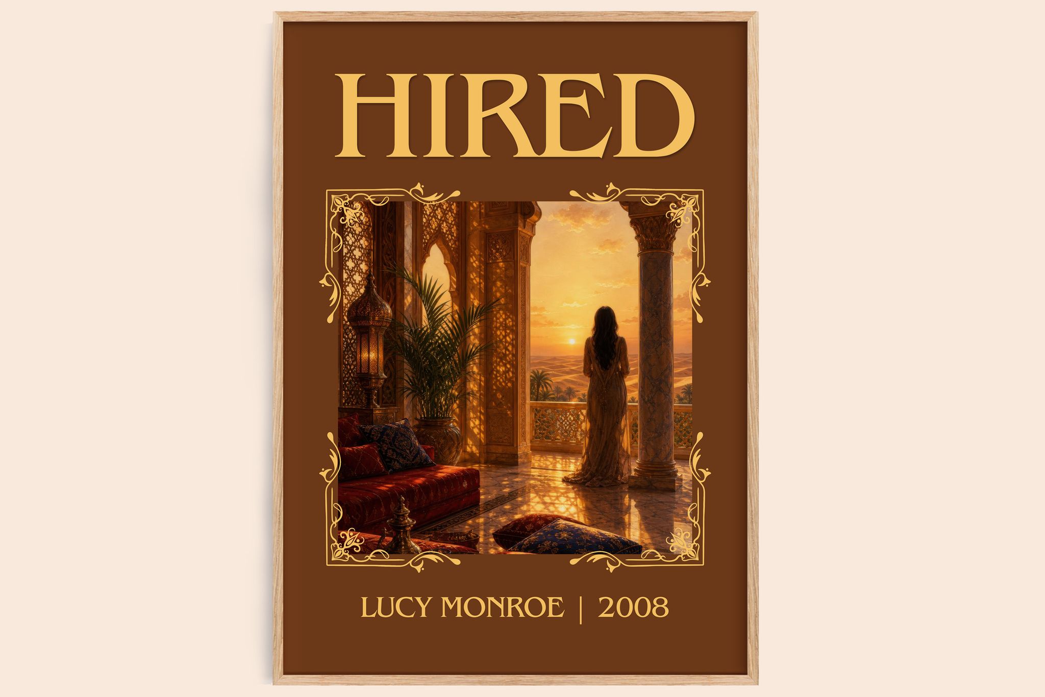 Hired Classic Book Art Print by Lucy Monroe