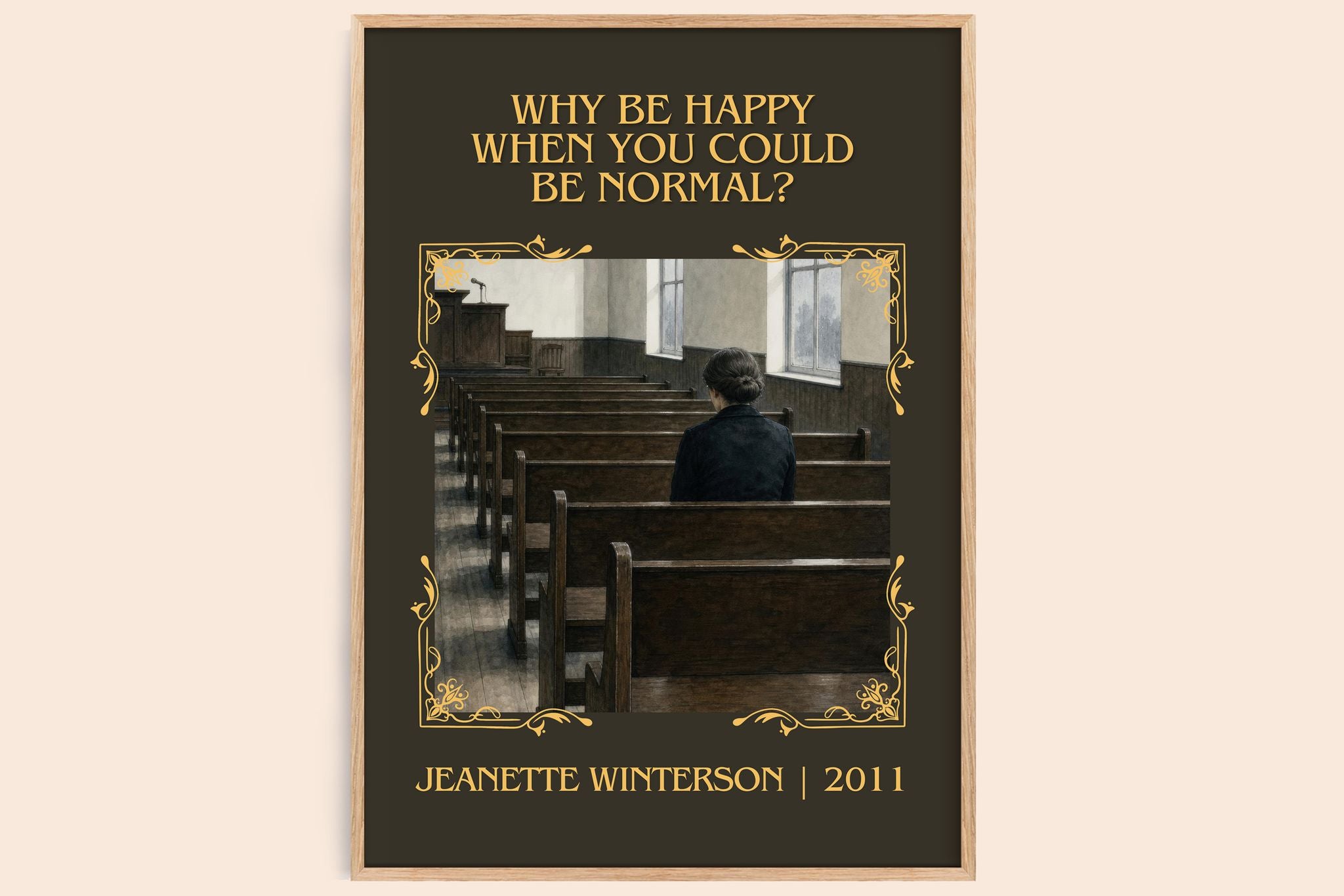 Why Be Happy When You Could Be Normal? Classic Book Art Print by Jeanette Winterson