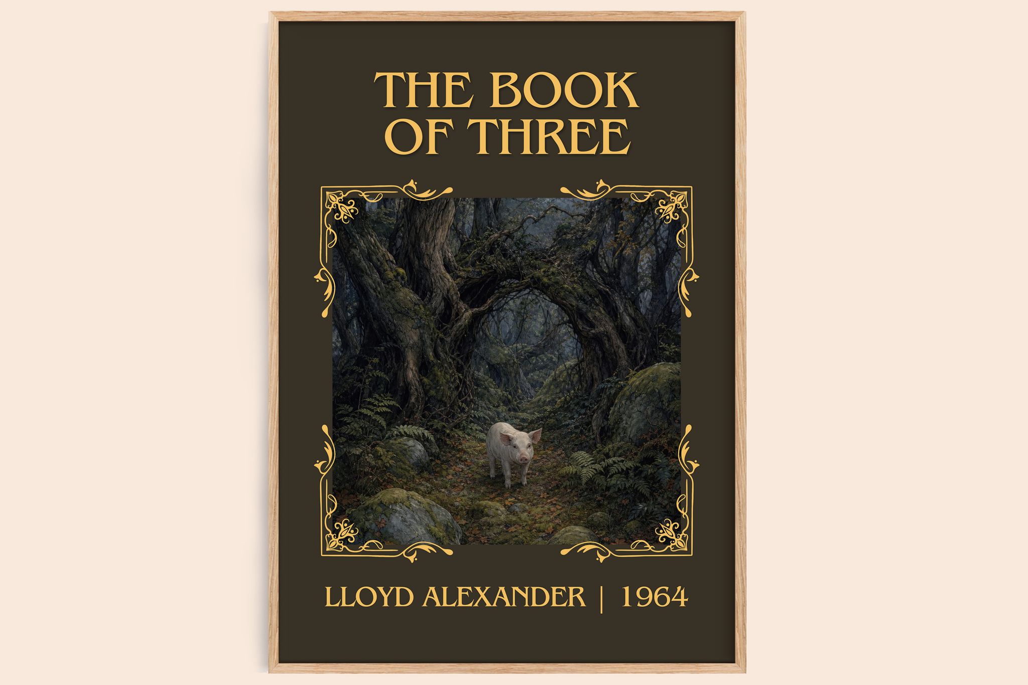 The Book Of Three Classic Book Art Print by Lloyd Alexander