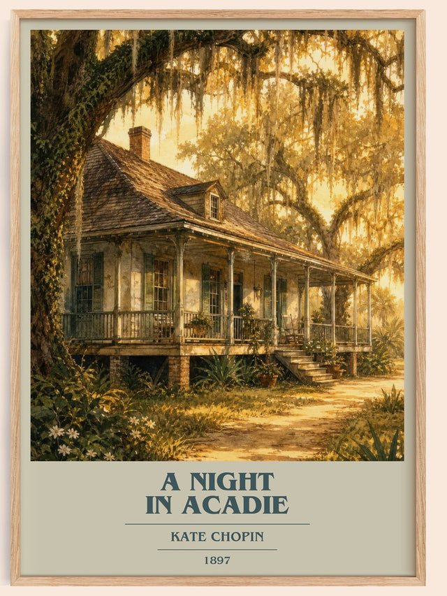 A Night In Acadie Book Cover Poster by Kate Chopin
