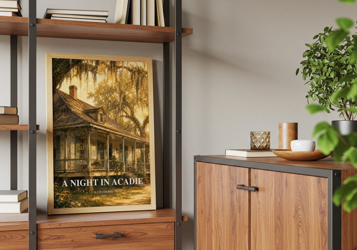 A Night In Acadie book watercolour illustration paper finish options – matte satin gloss