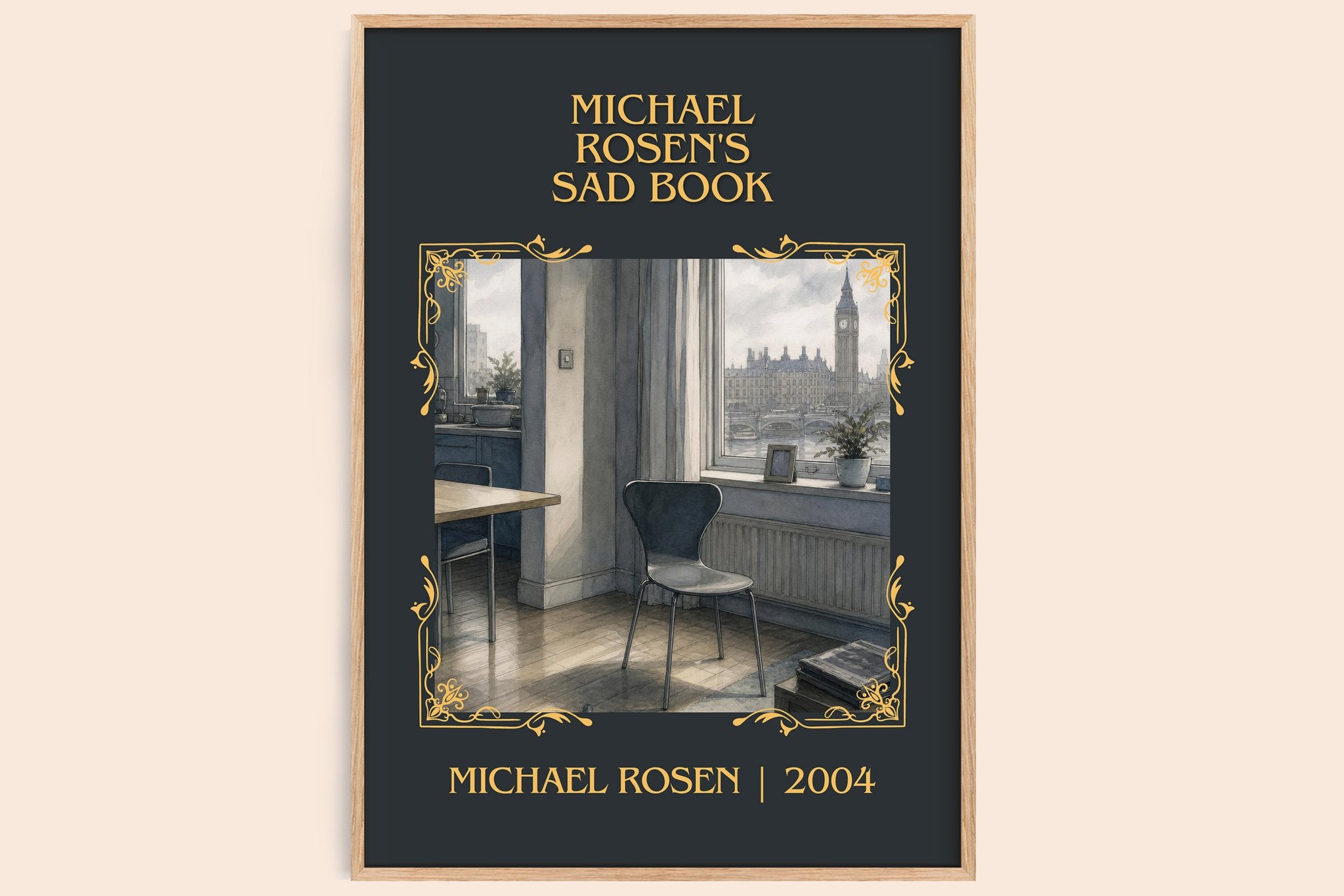 Michael Rosen's sad book Classic Book Art Print by Michael Rosen
