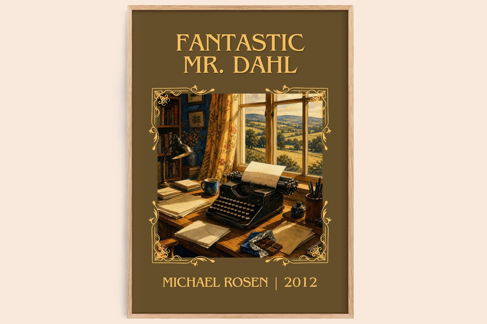 Fantastic Mr. Dahl Classic Book Art Print by Michael Rosen