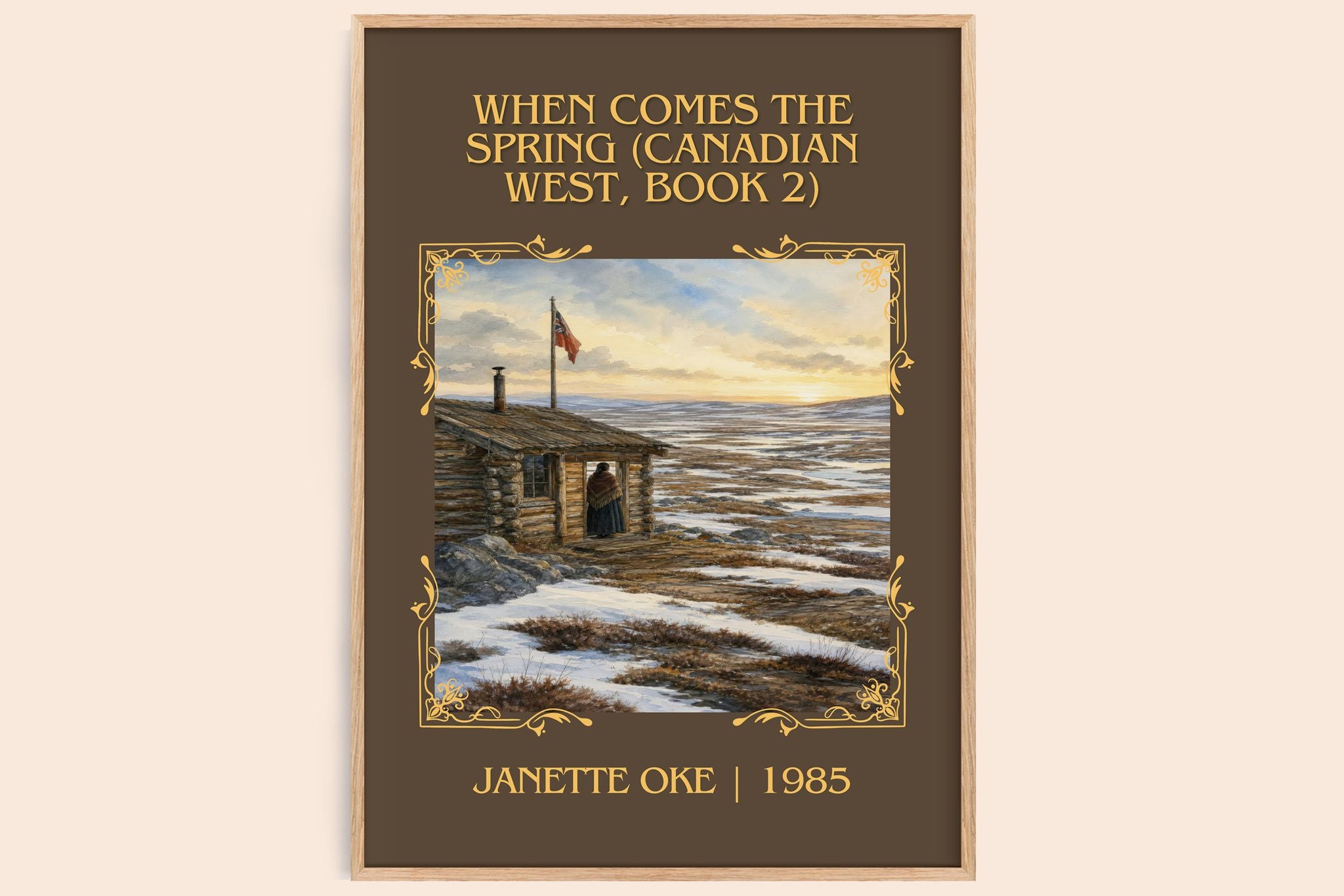 When Comes the Spring (Canadian West, Book 2) Classic Book Art Print by Janette Oke