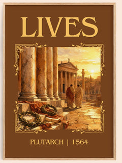 Lives Classic Book Art Print by Plutarch – book poster