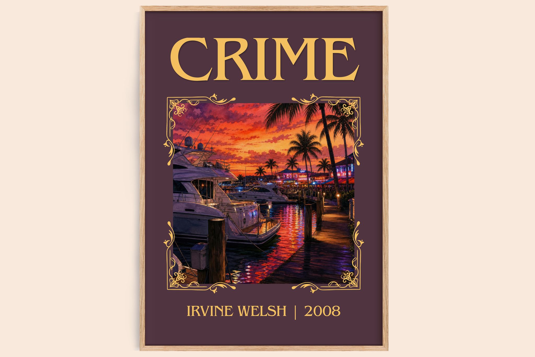 Crime Classic Book Art Print by Irvine Welsh