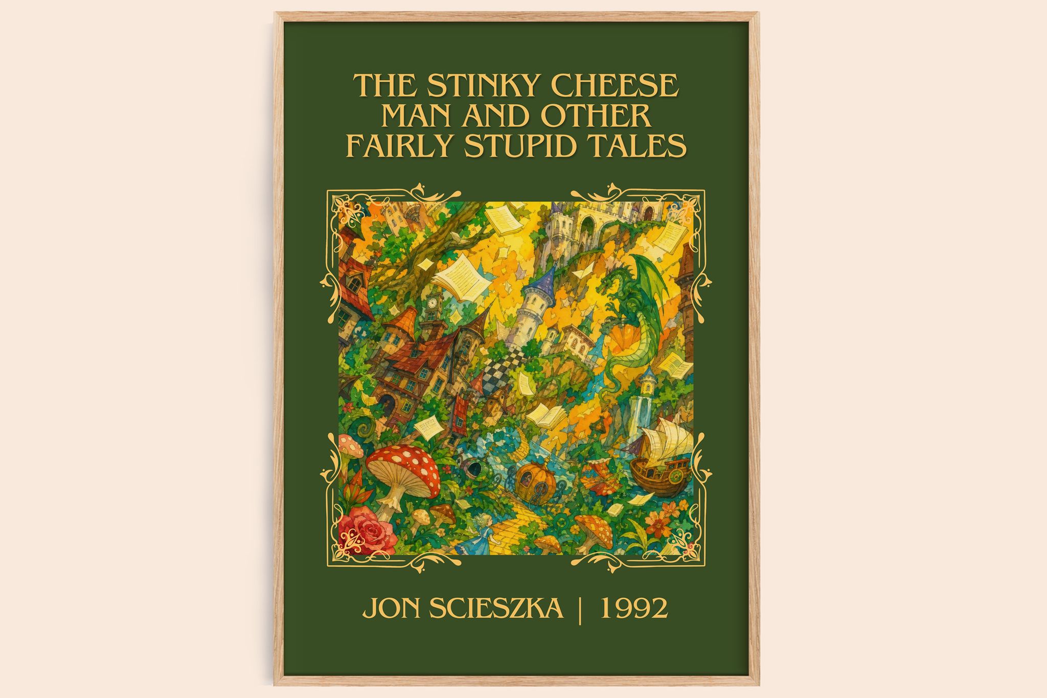 The Stinky Cheese Man and Other Fairly Stupid Tales Classic Book Art Print by Jon Scieszka