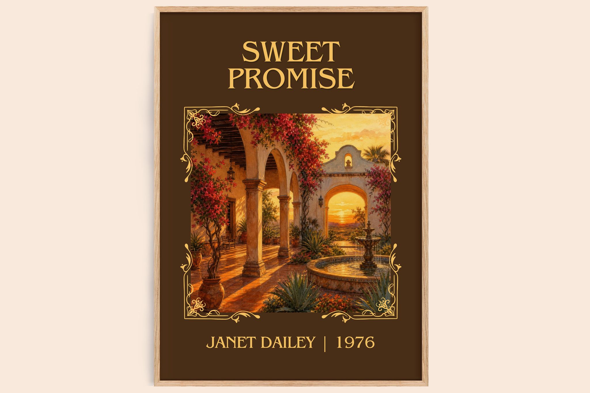 Sweet Promise Classic Book Art Print by Janet Dailey