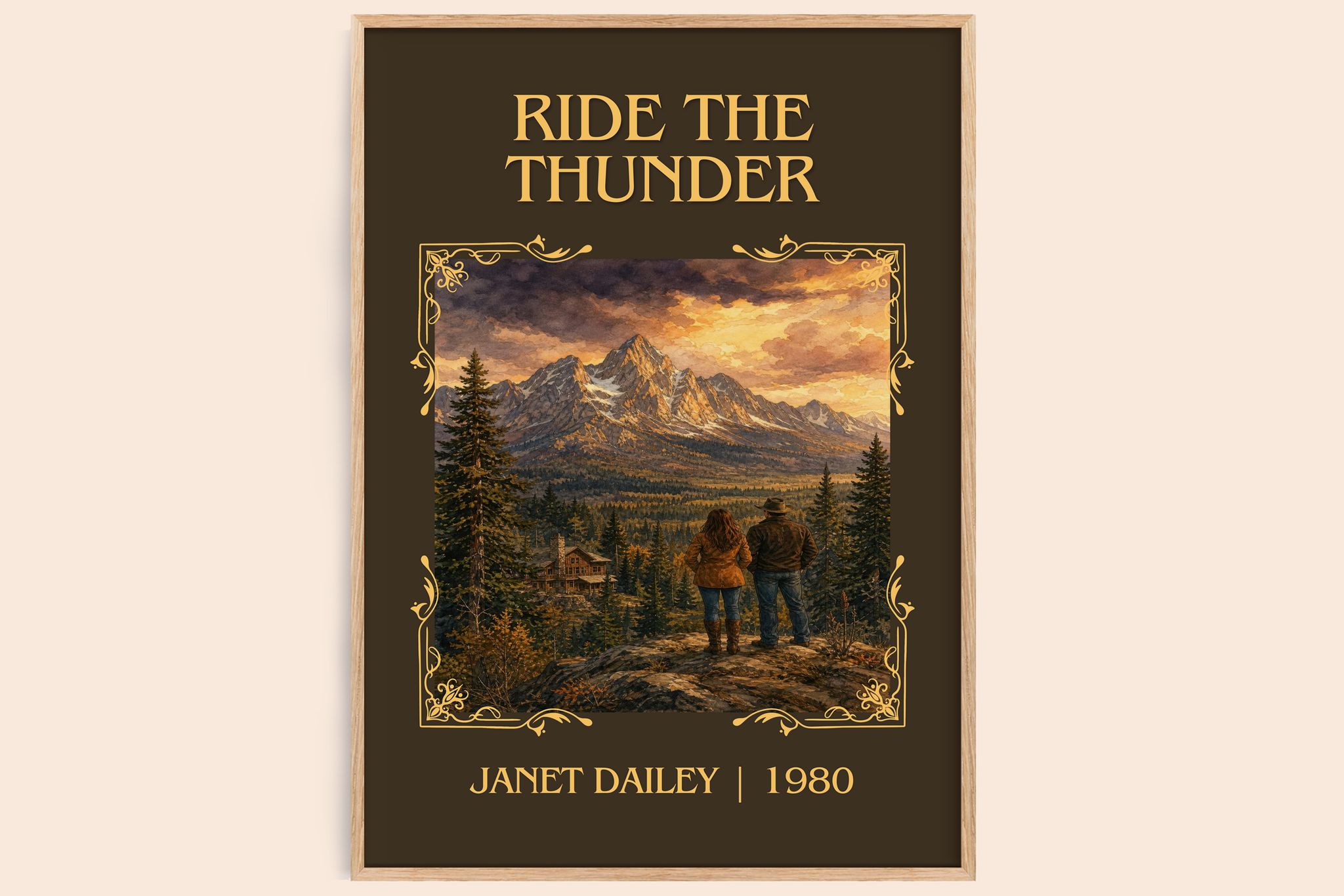 Ride the thunder Classic Book Art Print by Janet Dailey