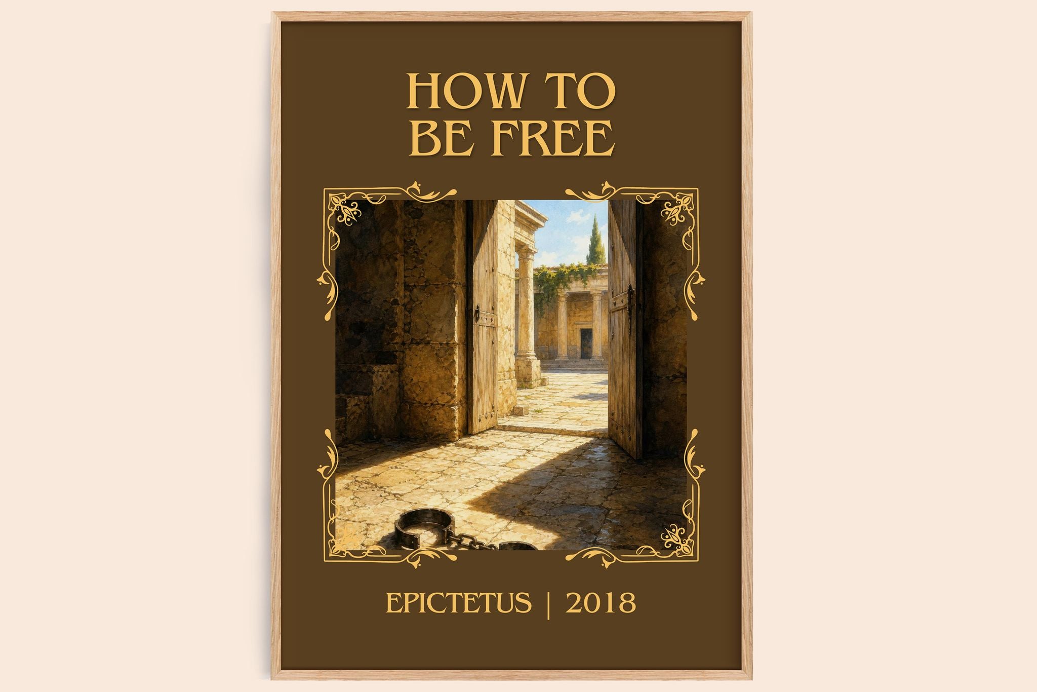 How to Be Free Classic Book Art Print by Epictetus