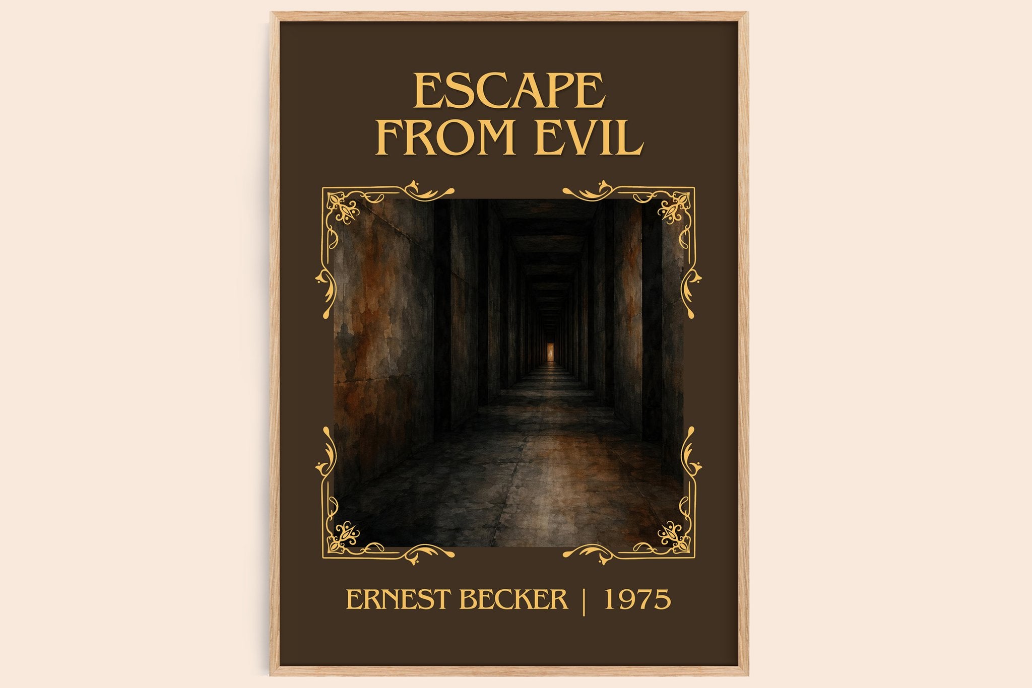 Escape from Evil Classic Book Art Print by Ernest Becker