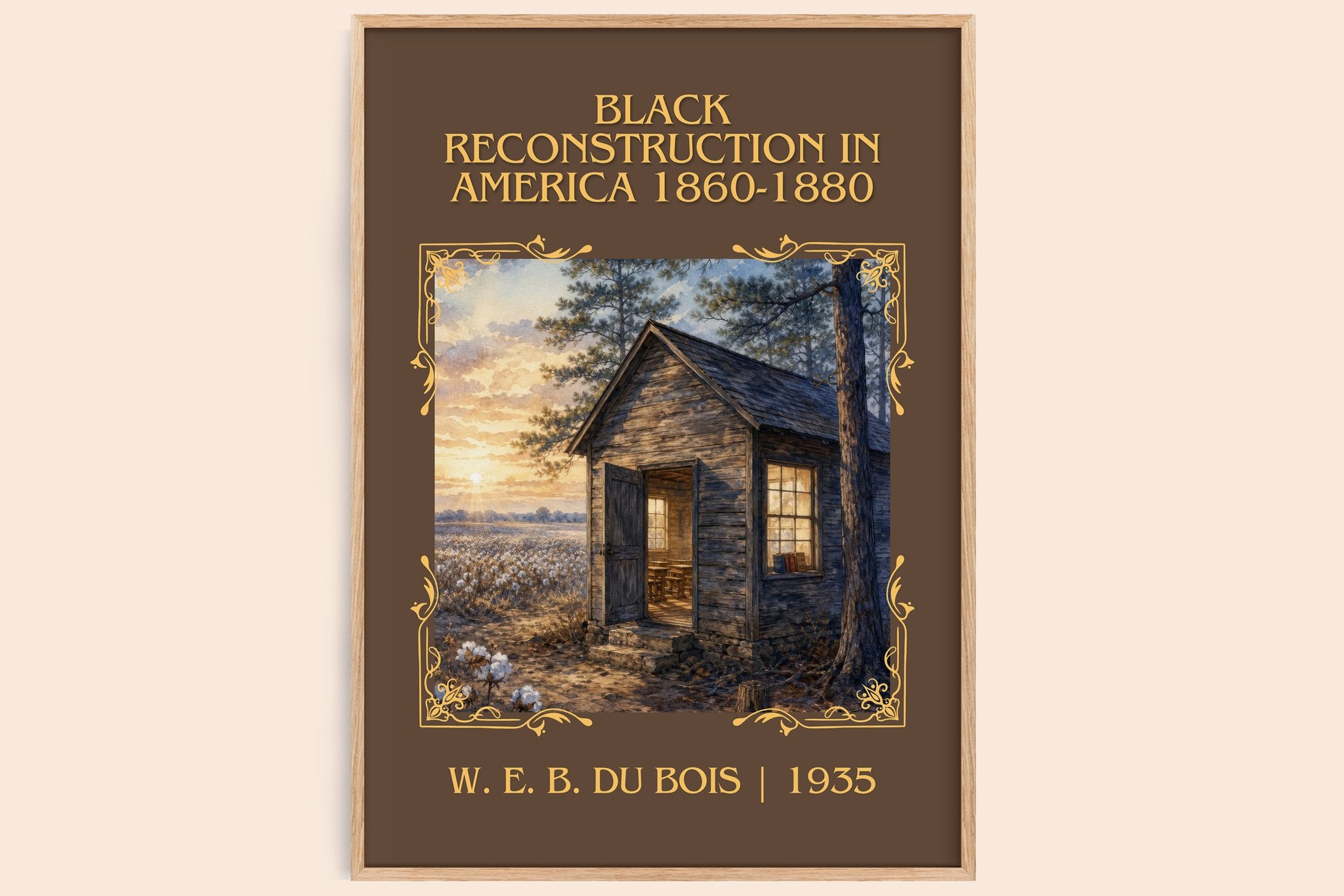 Black reconstruction in America 1860-1880 Classic Book Art Print by W. E. B. Du Bois