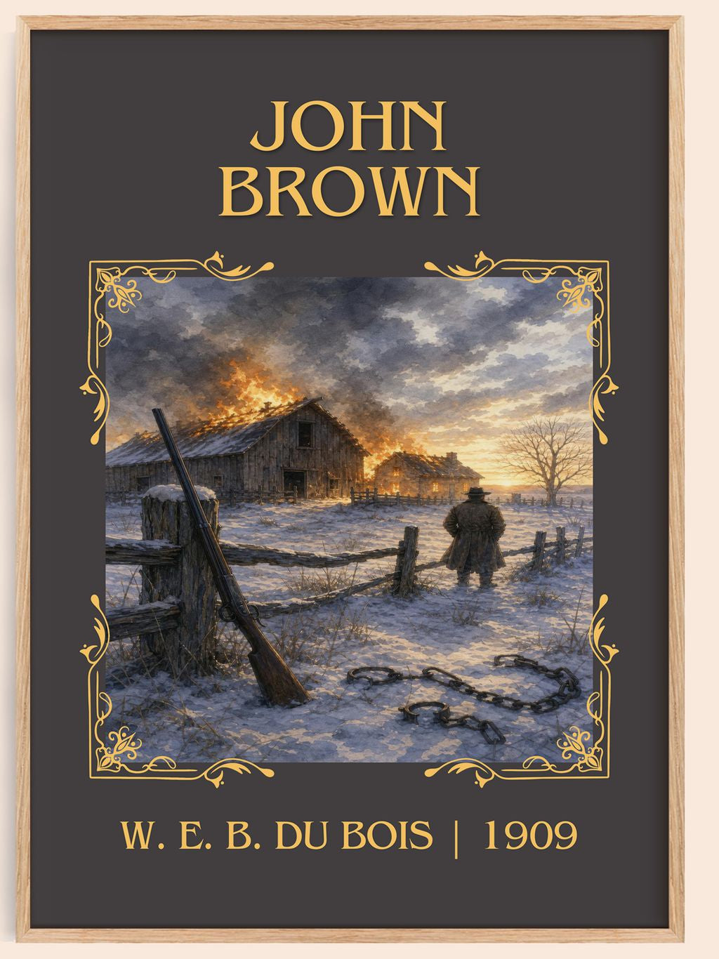 John Brown Classic Book Art Print by W. E. B. Du Bois – book poster