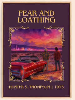 Fear and Loathing Classic Book Art Print by Hunter S. Thompson – book poster