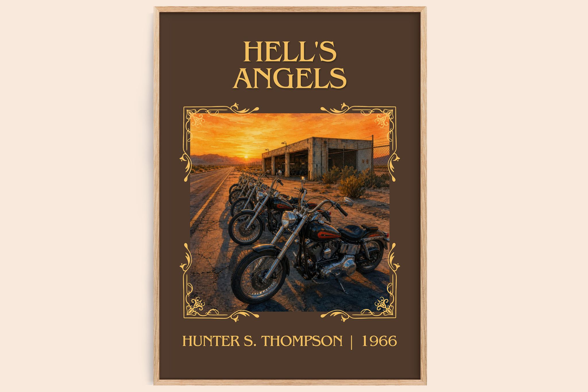 Hell's Angels Classic Book Art Print by Hunter S. Thompson