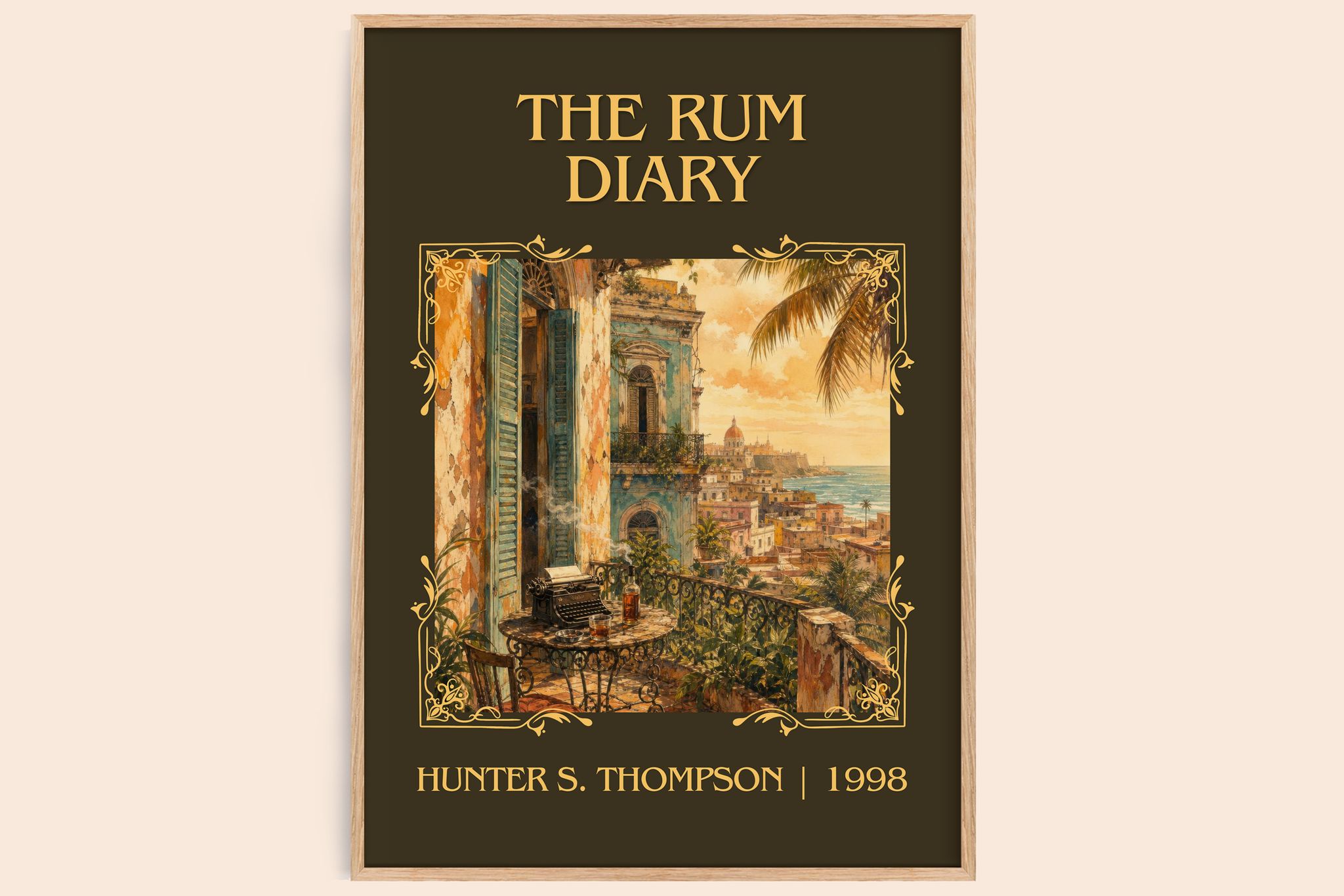 The Rum Diary Classic Book Art Print by Hunter S. Thompson