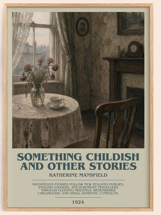 Something Childish And Other Stories Bookish Wall Art by K. Mansfield