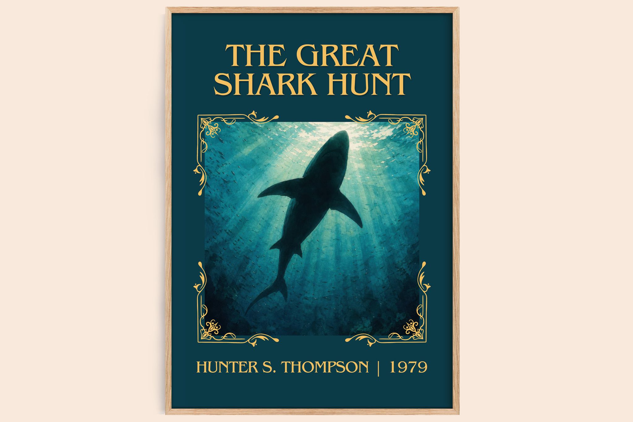The great shark hunt Classic Book Art Print by Hunter S. Thompson