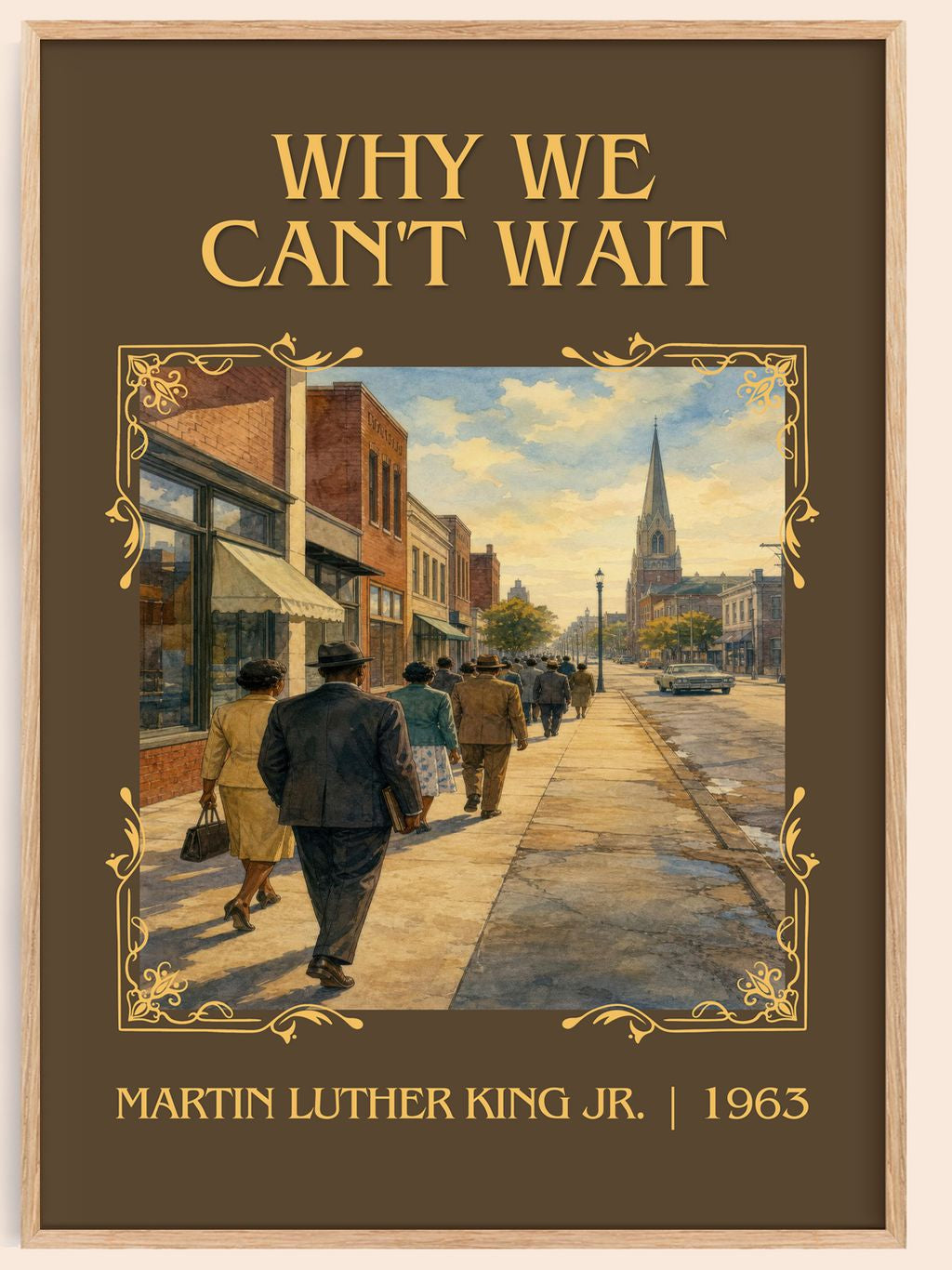 Why We Can't Wait Classic Book Art Print by Martin Luther King Jr. – book poster