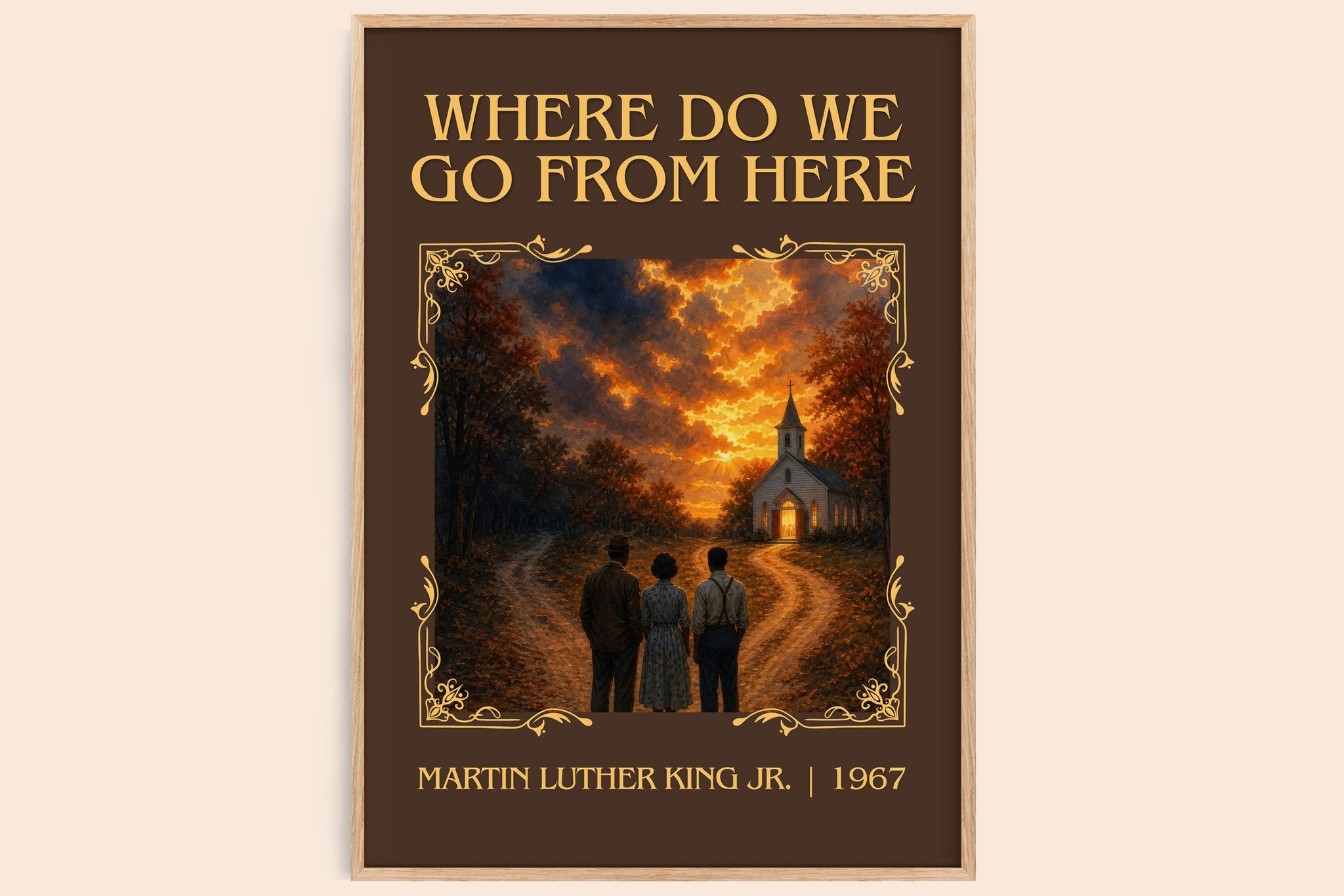 Where do we go from here Classic Book Art Print by M. Jr.