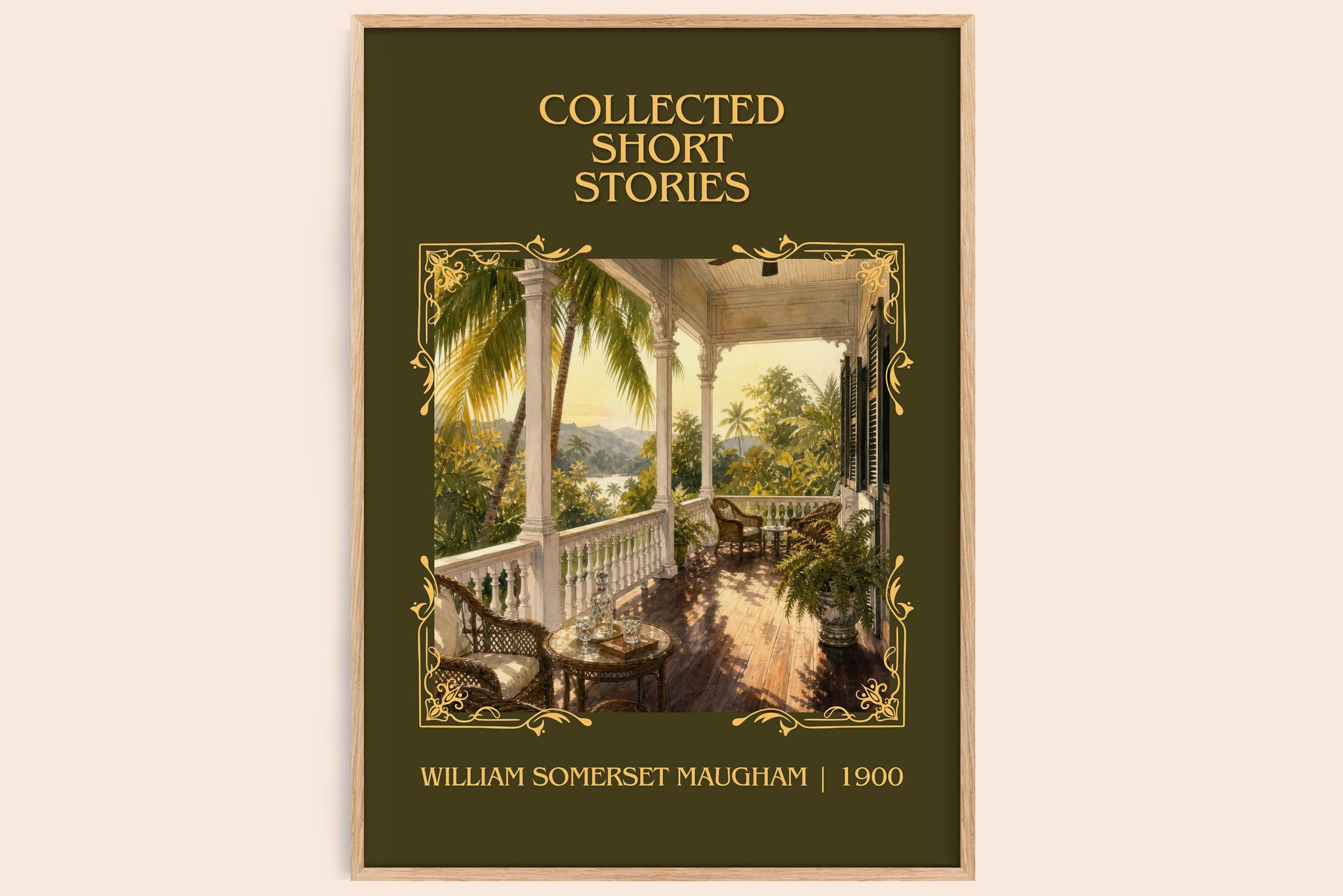 Collected short stories Classic Book Art Print by W. Maugham