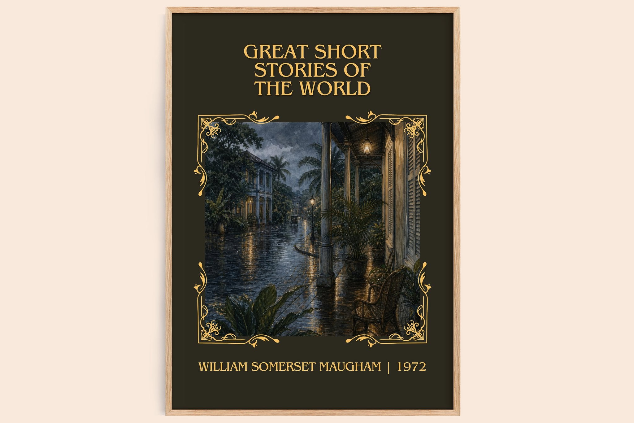 Great Short Stories of the World Classic Book Art Print by W. Maugham