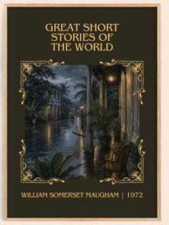 Great Short Stories of the World Classic Book Art Print by W. Maugham – book poster