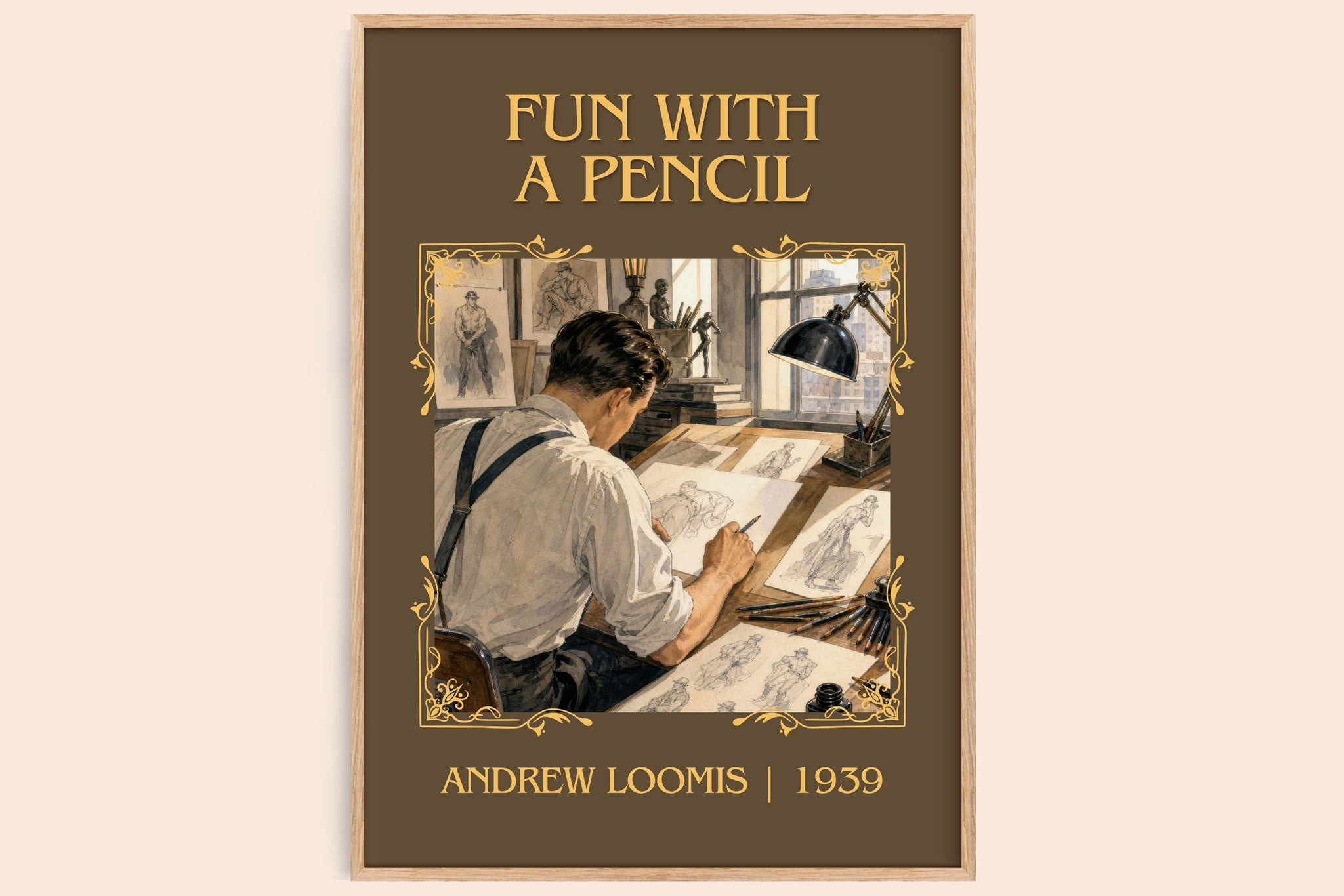 Fun With a Pencil Classic Book Art Print by Andrew Loomis