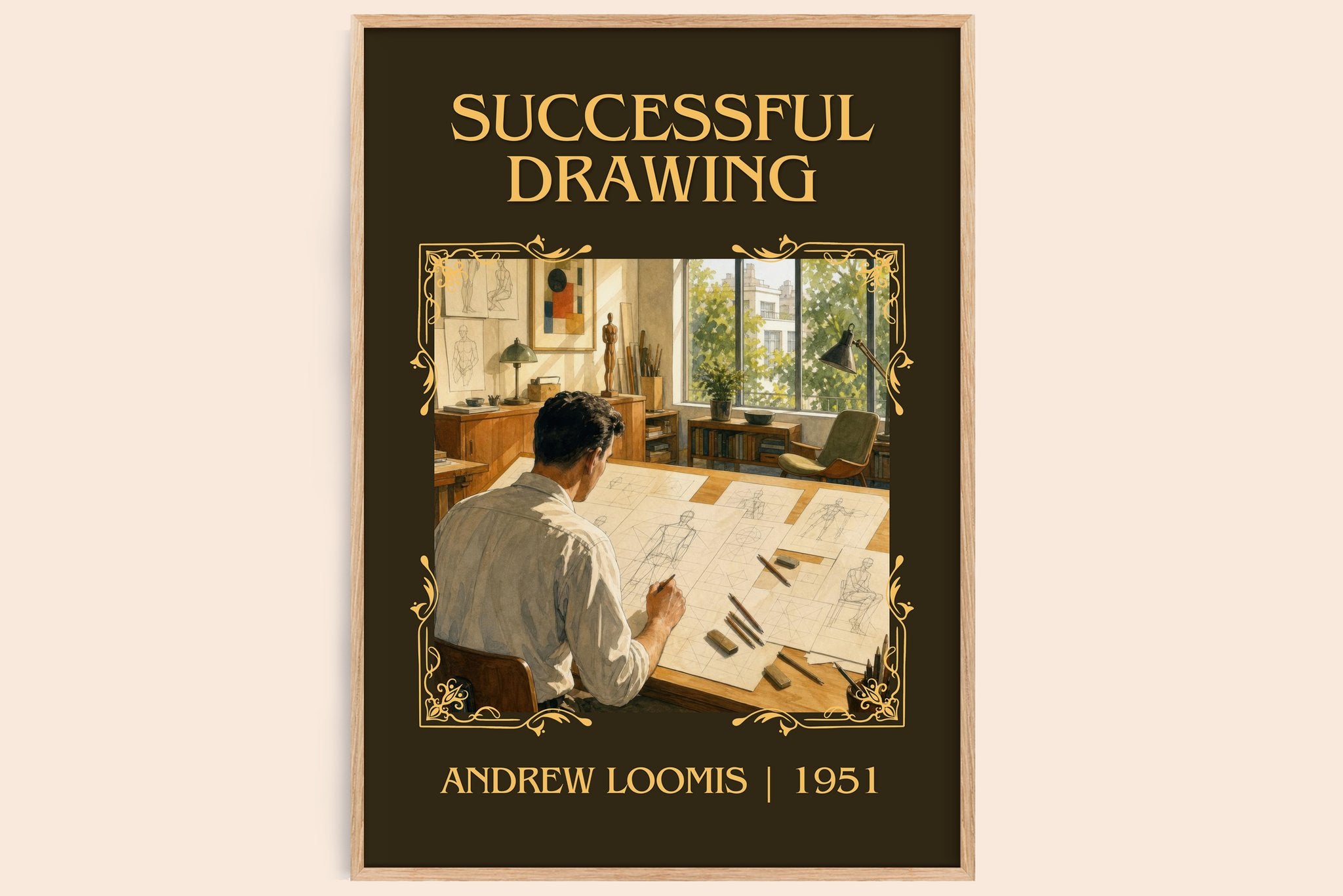 Successful drawing Classic Book Art Print by Andrew Loomis