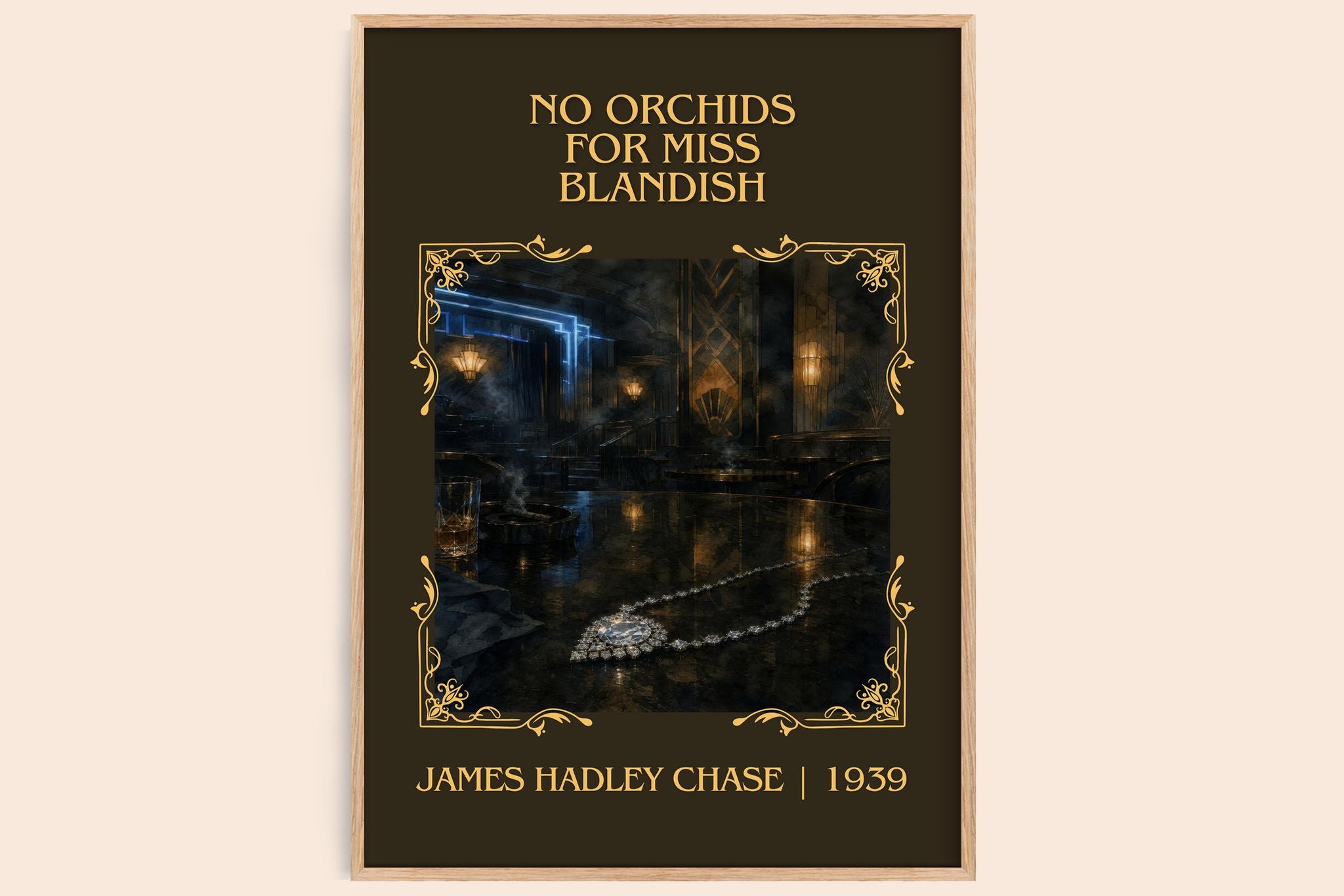 No Orchids for Miss Blandish Classic Book Art Print by J. Chase