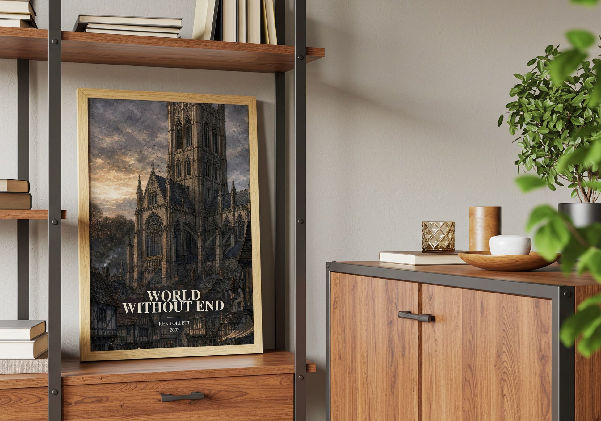 World Without End book watercolour illustration paper finish options – matte satin gloss