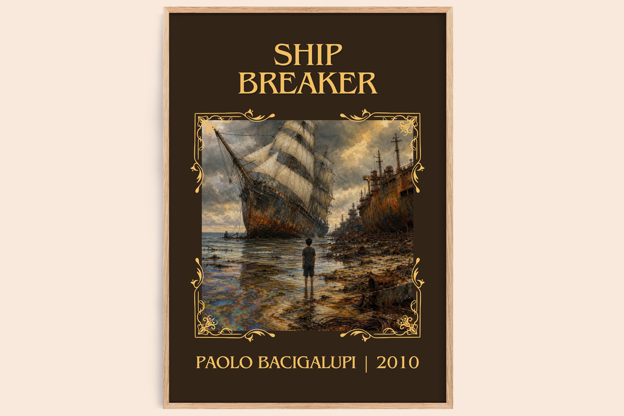 Ship breaker Classic Book Art Print by Paolo Bacigalupi