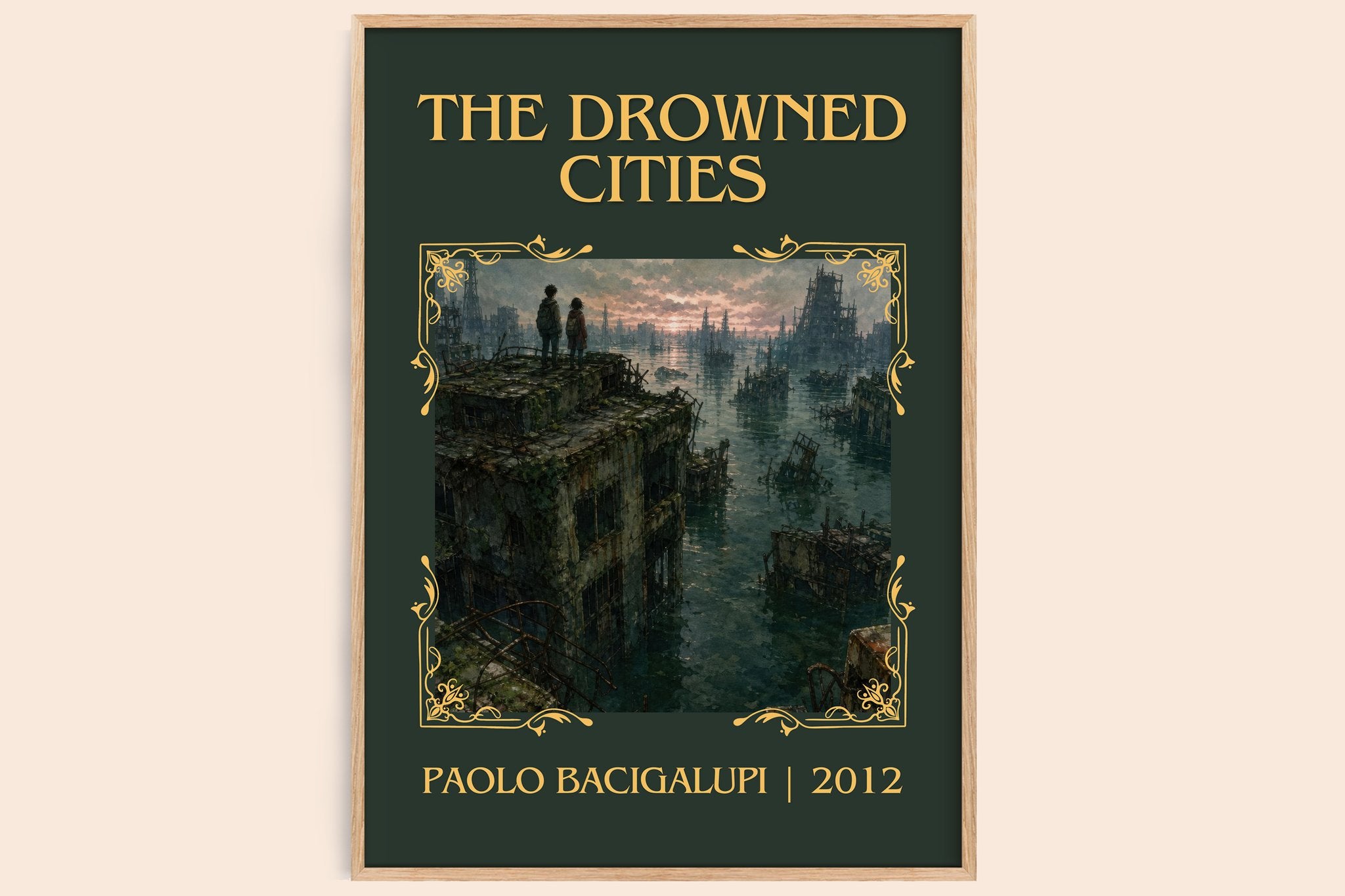 The drowned cities Classic Book Art Print by Paolo Bacigalupi