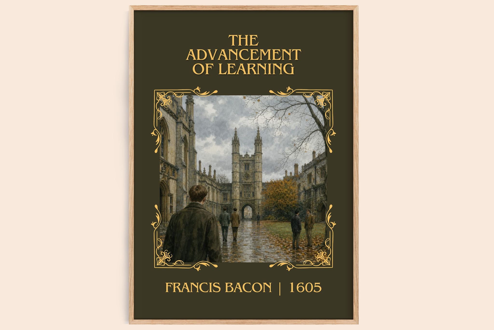 The advancement of learning Classic Book Art Print by Francis Bacon