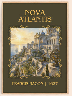Nova Atlantis Classic Book Art Print by Francis Bacon – image 1